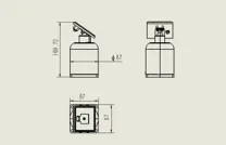 รูปภาพ 6 มิเตอร์วัดการเอียงในตัว JMQJ-7315RTU